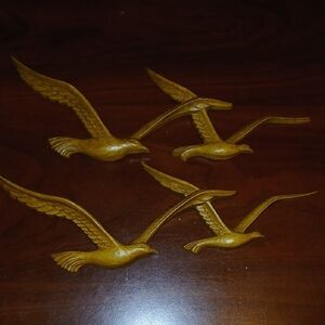 Source Unknown Bronze Bird Wall Art